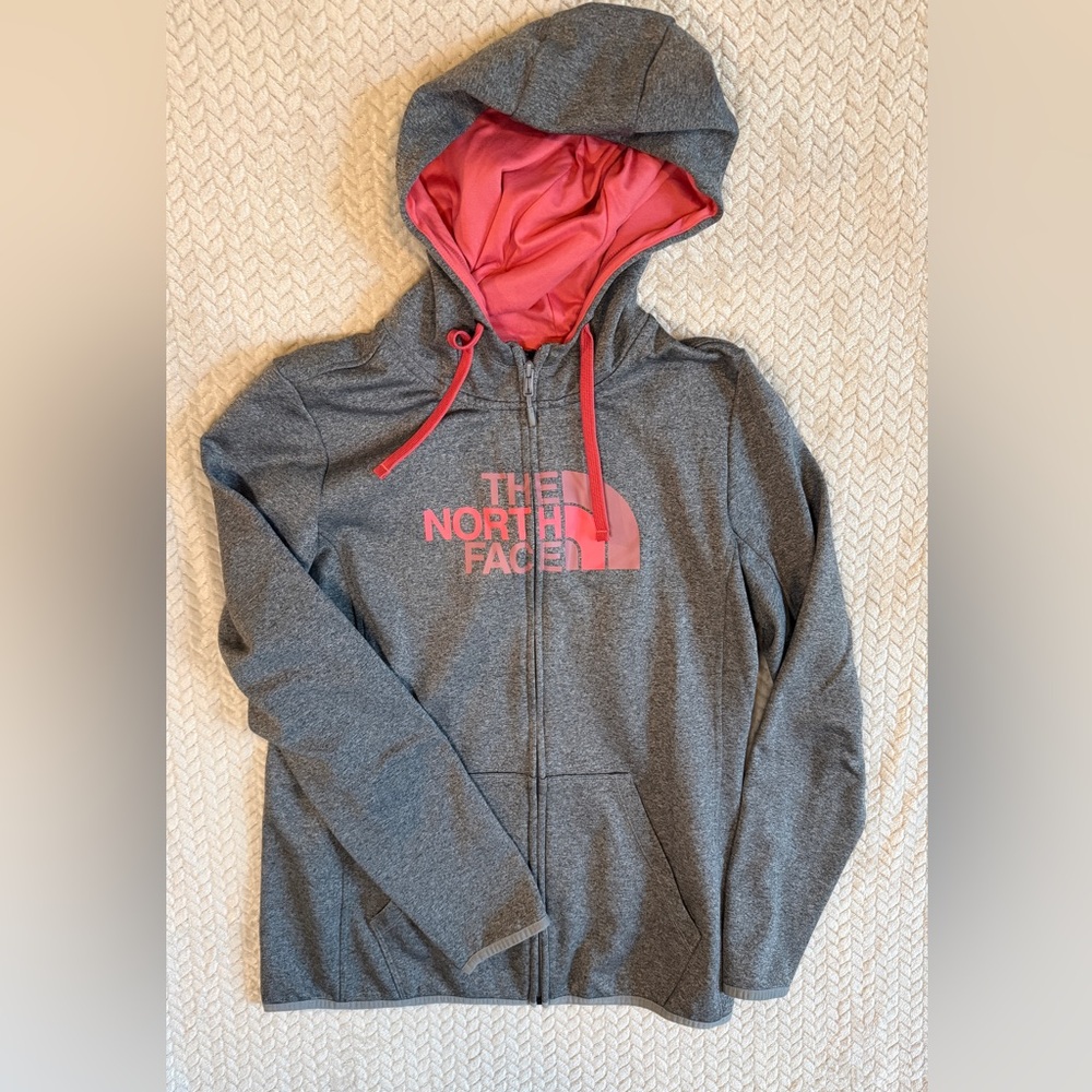 The North Face Charcoal and Coral Jacket
